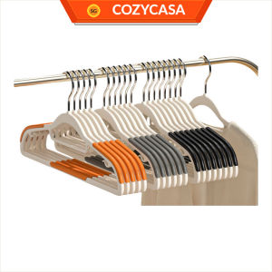 【COZYCASA】Multifunctional Anti Slip Hangers Non-Slip Clothes Plastic Hangers Households