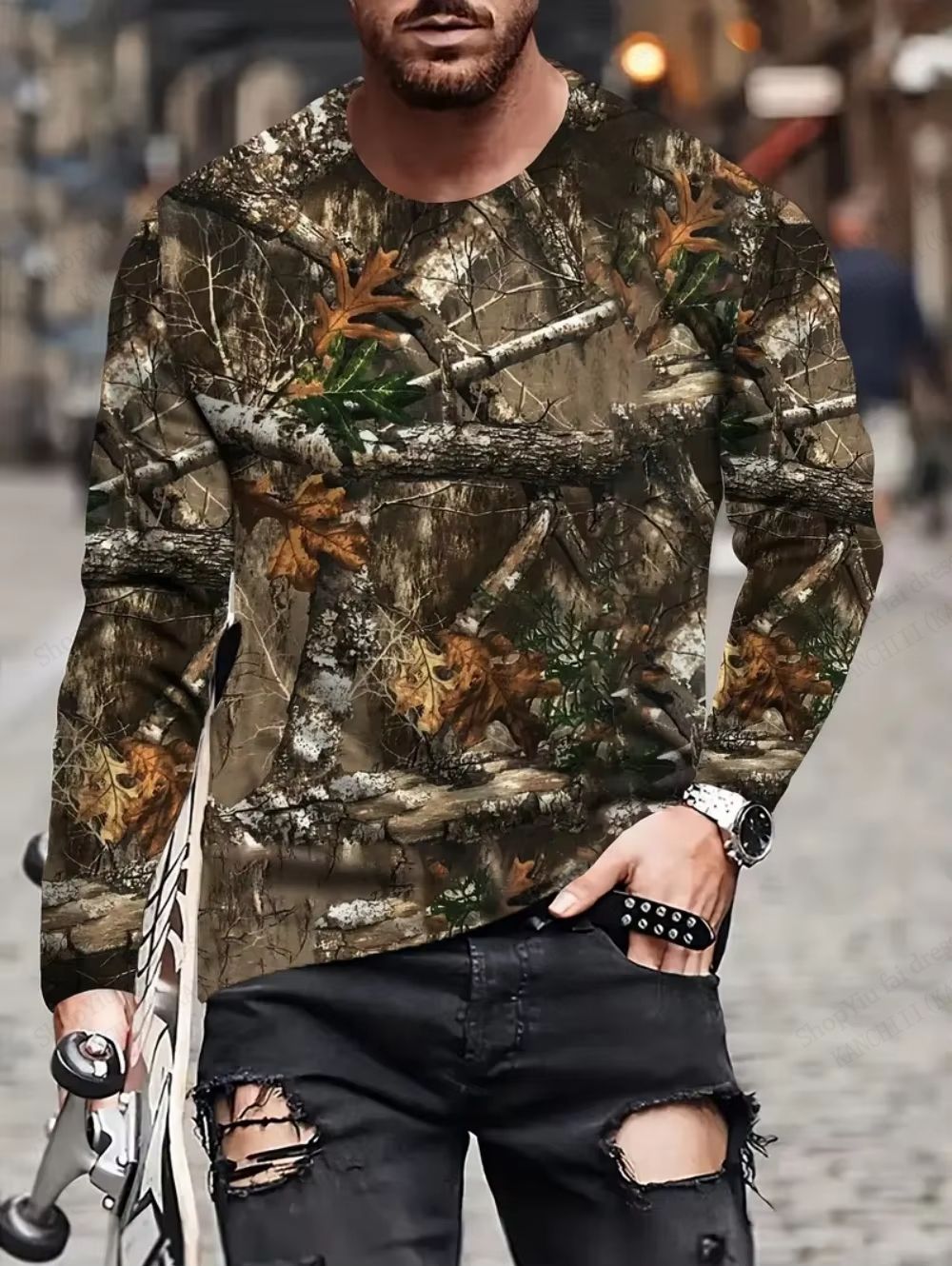 [Local Stock] Christmas Halloween Carp Hunting Elk Camouflage 3d Fish ...