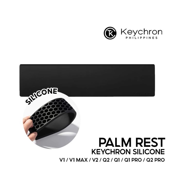 Support Poignet Clavier Mécanique Repose-poignet Silicone Keychron 32,7 Cm - Pour Claviers V1/V2/Q1/Q2/P1, Antidérapant Support Poignet Clavier Mécanique Repose-poignet Silicone Keychron 32,7 Cm - Pour Claviers V1/V2/Q1/Q2/P1, Antidérapant