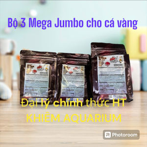 Thức ăn dinh dưỡng cao 45% protein cho cá vàng giúp cá lên màu lớn nhanh lên đầu phát triển khung xương ranchuoranda MEGA JUMBO