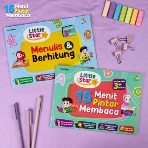 Isi 2 Buku - Buku Anak Membaca Little Star 15 Menit Pintar Membaca
