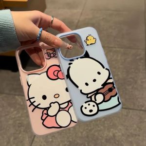Phone Case For POCO C75 X3 X5 X5 C50 C51 C61 C71 PRO X6 X7 M2 M5S M6 M7 PLUS PRO Cute Pochacco Silicone 2 in1 Jelly Couple Soft TPU Case Cover GDK024A