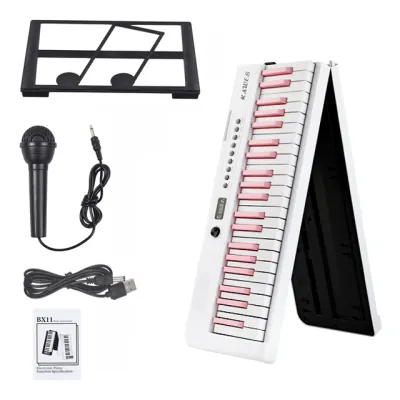 เปียโนไฟฟ้า เปียโนไฟฟ้าอัจฉริยะ 61/88 คีย์ เปียโนพับได้ Full Size Portable Piano Keyboard เหมาะสำหรับผู้เริ่มBP-887