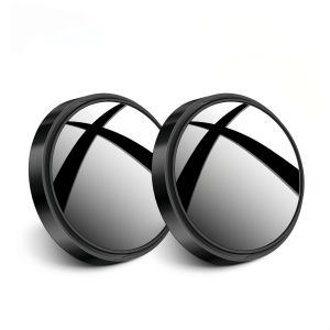 2pcs Car Rearview Mirror Infinity Small Round Mirror 360 Degree Reversing Blind Spot Mirror