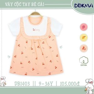 Đầm thun ngắn tay cho bé gái 9-36M đầm thun sơ sinh cho bé gái