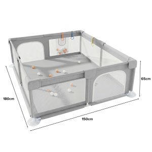 JIJI.SG Kunto Baby Playpen Free 30balls Basketball Hoop with Carry Bag