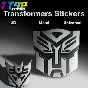 Transformers Autobots 3D Metal Aluminum Alloy Stickers Auto Body Emblem Waterproof Decorative Car Motorcycle Accessories Decals