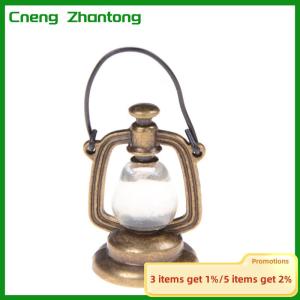 Cneng 1:6/1:12 Retro Oil Lamp Dollhouse Miniature Toy Doll Home Living Room Decor