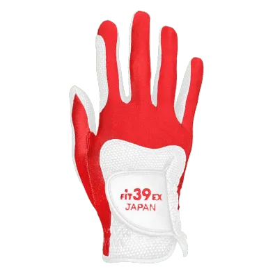 [FIT39] CLASSIC Right Hand Golf Glove White Base Non Slip Stretchable Durable Washable Antimicrobial Speedy Dry Japans Top Seller