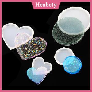Heabety Pha Lê Coaster nhựa đúc khuôn Silicone làm khuôn thủ công DIY Nguồn cung cấp nghệ thuật