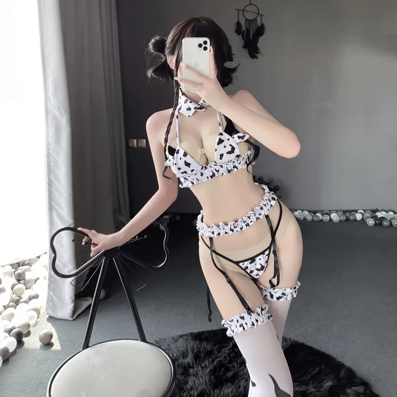 Kawaii Japanese Lingerie Set Sexy Anime Cosplay Mini Bikini And