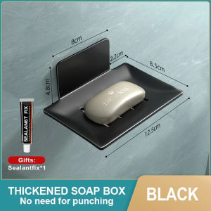 Space Aluminum Soap Holder Bathroom Shower Soap Drain Rack Soap Shelves Soap Storage Dish COD