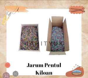 Jarum Pentul / Jarum Pentul Hijab / Jarum Kiloan Warna Warni Serbaguna