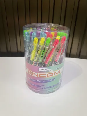 ปากกาลูกลื่น หมึกน้ำมัน ขนาด 0.5 mm เพนคอม หมึกสีน้ำเงิน รุ่น OG-04 pencom