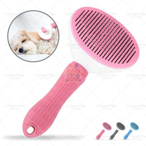 Pet Brush Hair Remover Comb Dog Hair Brush Grooming Comb For Pet Dogs Self Cleaning Slicker Brush Cat Hair Brush Removal Loose Undercoat Pet Massage Cat Brush For Fur Removes Grooming Tool