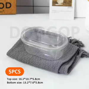 Disposable Transparent Oval Dessert Container Dessert Cake Fruit Salvage Box
