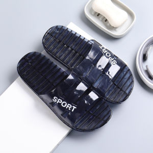 Free Shipping New CoupleS Crystal Jelly Transparent Sandals WomenS Summer Non-Slip Indoor/Outdoor Slippers Beach Sandals