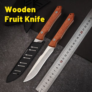 MIELE Kitchen Knife Utility Fruit Knife Stainless Steel 9 inch Wood Handle Camping Knife