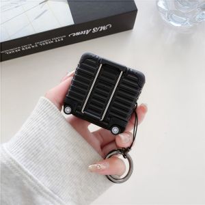 MINIMALUX Trendy Suitcase Earphone Case Drop-proof Individual Luggage Protective Case Fashion Bracket Design Headphone Case for Airpods 4 3 2 Pro