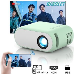 QIAOLET Z1 Proyektor Mini portable 2600 Lumens Full HD proyektor mini Konek Hp Home Theather Proyektor