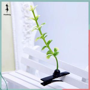 ส่วนลด 10 บาท สำหรับการซื้อ 1 ชิ้น คลิปผมหญ้าน่ารักดอกไม้เห็ดถั่ว haired ผู้หญิงเด็กพืชกิ๊บ