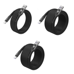 USB C to USB Fast Charging Cable Nylon Braided Cord 480Mbps Speed Transfer Cable Replacement for Phone Laptop