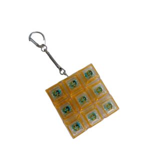 BAGUO 9 phím Đồ chơi phím bàn phím LED Xóa Clicker Nút bấm màu sắc Đồ chơi bấm ngón tay Điều khiển thời gian Âm thanh nhẹ nhàng Móc khóa fidget giải tỏa căng thẳng Chống căng thẳng