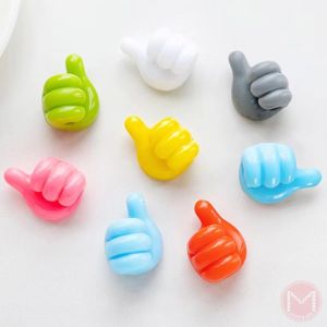 【HOORAY】3 Pcs Creative Thumb Hook Perforation-Free Handy For Items Storage Hook #HL0182#