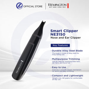 Remington NE3150 Smart Nose Ear and Eyebrow Clipper | Advanced Steel Blades | Washable | Battery Operated