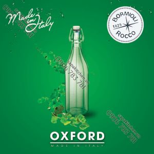 Chai Thủy Tinh Nắp Cài Kín Hơi Oxford Bormioli Rocco (Trắng) - 1 Lít
