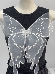 Handmade Pearls Butterfly Applique Sewing On Applique For Fashion Designers And Craft Enthusiasts Garment Decoration