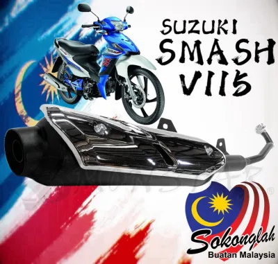 Smash V115 Ekzos Std Exhaust Ori Racing Muffler Suzuki v EJM epower Standard exzos original lokal gl apido ts redleo