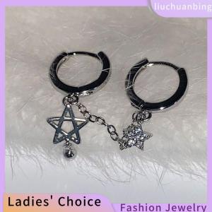 [COD] liuchuanbing Jewellery 1PCS Color Star Chain Double Ear Hole Ear Bone Nail Y2K Fashion Hottie Earrings For Women Jewelry