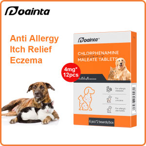 PUAINTA Anti Itch Med for Dogs and Cats Veterinarian Recommended Anti Itch Allergic Itch Relief Orally Tablet 12Tabs