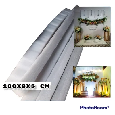Busa Elastis Kotak Putih 1 Meter / busa bunga / backdrop / dekorasi pelaminan