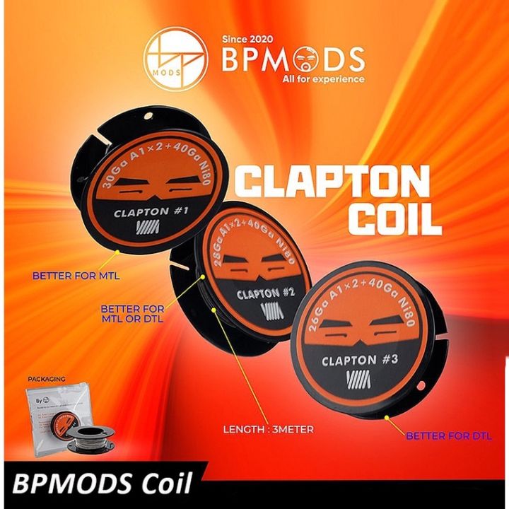 Original BP Mods Clapton Coil 30ga /26ga /28ga Clapton Wire | Lazada