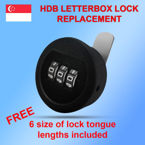 Big Number Letter Box Lock Replacement | Free 6 Lock Tongue
