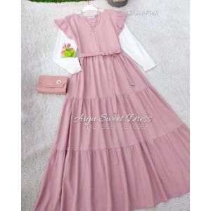GAMIS ANAK TANGGUNG TERBARU 2025 ANNA DRESS | UMUR 9-11-12-14 TAHUN 8 SERIAN WARNA