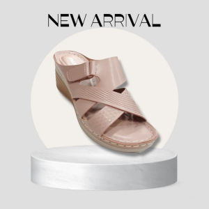 Max2 Women’s PU Wedge Sandals | 6.5cm Heel | Velcro Strap | Lightweight & Comfortable All-Day Wear
