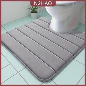 N2HAO Hình chữ U nhà vệ sinh Mat phòng tắm Mat phòng tắm THẢM PHÒNG TẮM Thảm Bộ nhớ Bọt Tắm Mat chống trượt siêu thấm
