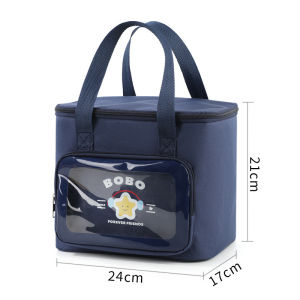 Insulated Lunch Bag Large Capacity Leakproof Thermal Food Tote Cartoon Design School Office Picnic