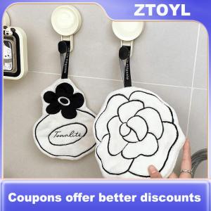 【ZTOYL】 Nhà tắm khăn tay dày gấp đôi nhà tiện lợi treo nhanh khô khăn tay thấm nước khăn tay nhà bếp