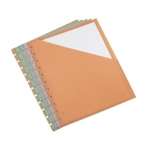 5Pcs 11 Hole Punched Binder Dividers with Pocket 3 Hole Punched Refill Paper for Binder Notebook Journal Planner