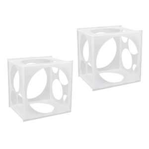 Portable Translucent Balloon Measuring Container With Removable Panels For Birthday Wedding Christmas Party Decoration