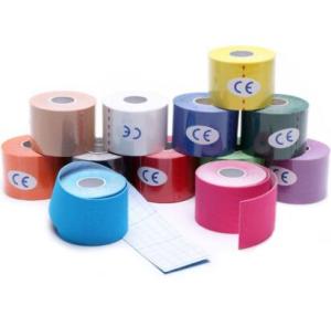 AOLIKES 2 Size Kinesiology Tape Breathable Waterproof Athletic Recovery Sports Tape Fitness Tennis Knee Muscle Pain Relief