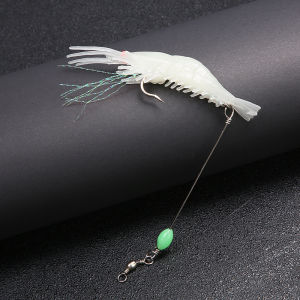 Need. Soft Prawn Shrimp Swivel Wobbler Hook Luminous Silicon Soft Artificial Bait With Hooks 1PCS