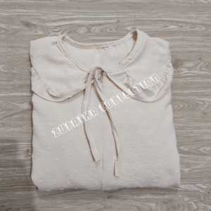 Zulaika Gamis Ruby Rubiah Cringkle dengan Kerah Tali Depan Model Terbaru 2022 - Busui Friendly Dengan Bahan Berkualitas Premium