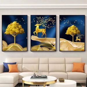 GIFT(1เซ็ท3รูป)รูปภาพติดผนัง ภาพวาดตกเเต่งบ้าน พร้อมกรอบ ภาพติดผนัง รูปติดผนัง ภาพเเต่งบ้าน