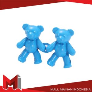 MallMainan-P611 Kancing Pengecil Jeans Beruang Bahan Metal Tombol Penutup Pinggang / Set Kancing Jeans Cute Bear Aksesoris Fashion