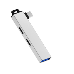 Portable USB C Hub Type C to Double Type C +USB3.0 Adapter USB C Docking Stations for Easy Connectivity &Integration